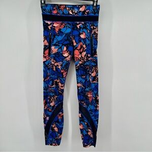 Lululemon Leggings Inspire Tight II Paint Storm Harbor Blue Multi Yoga Women’s 2